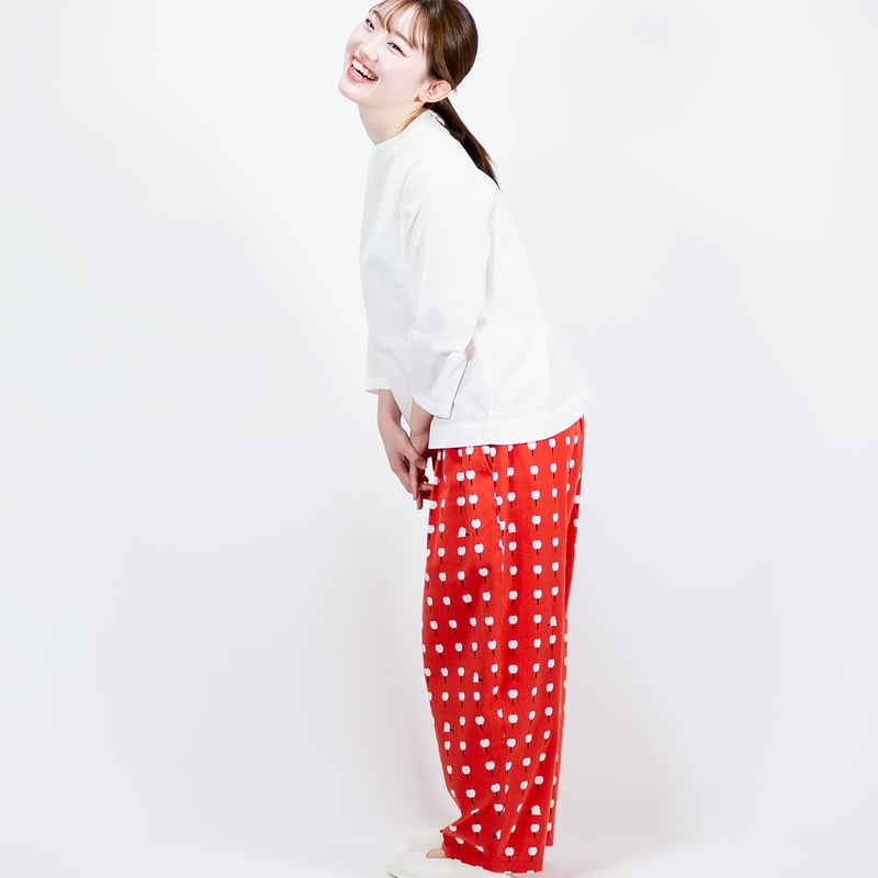 ゆったりパンツ りんご飴 | 青衣 あをごろも