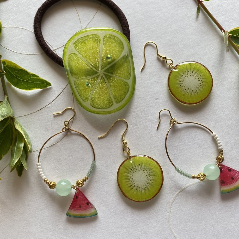 ジューシー☆プチキウイピアス・イヤリング | viola-viola