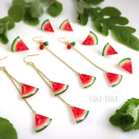ジューシー☆三角スイカのゆらゆらピアス