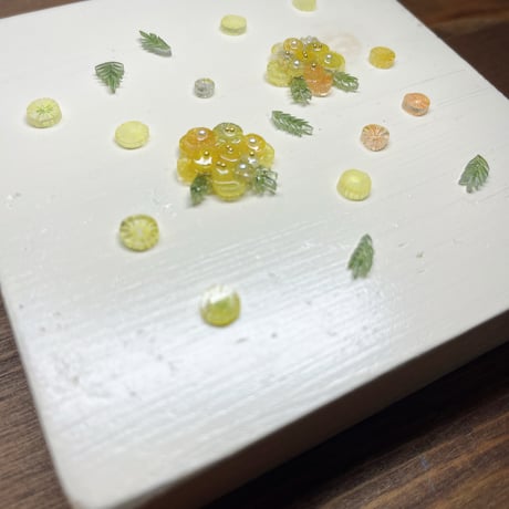 幸運の小さなミモザ＊ピアス イヤリング