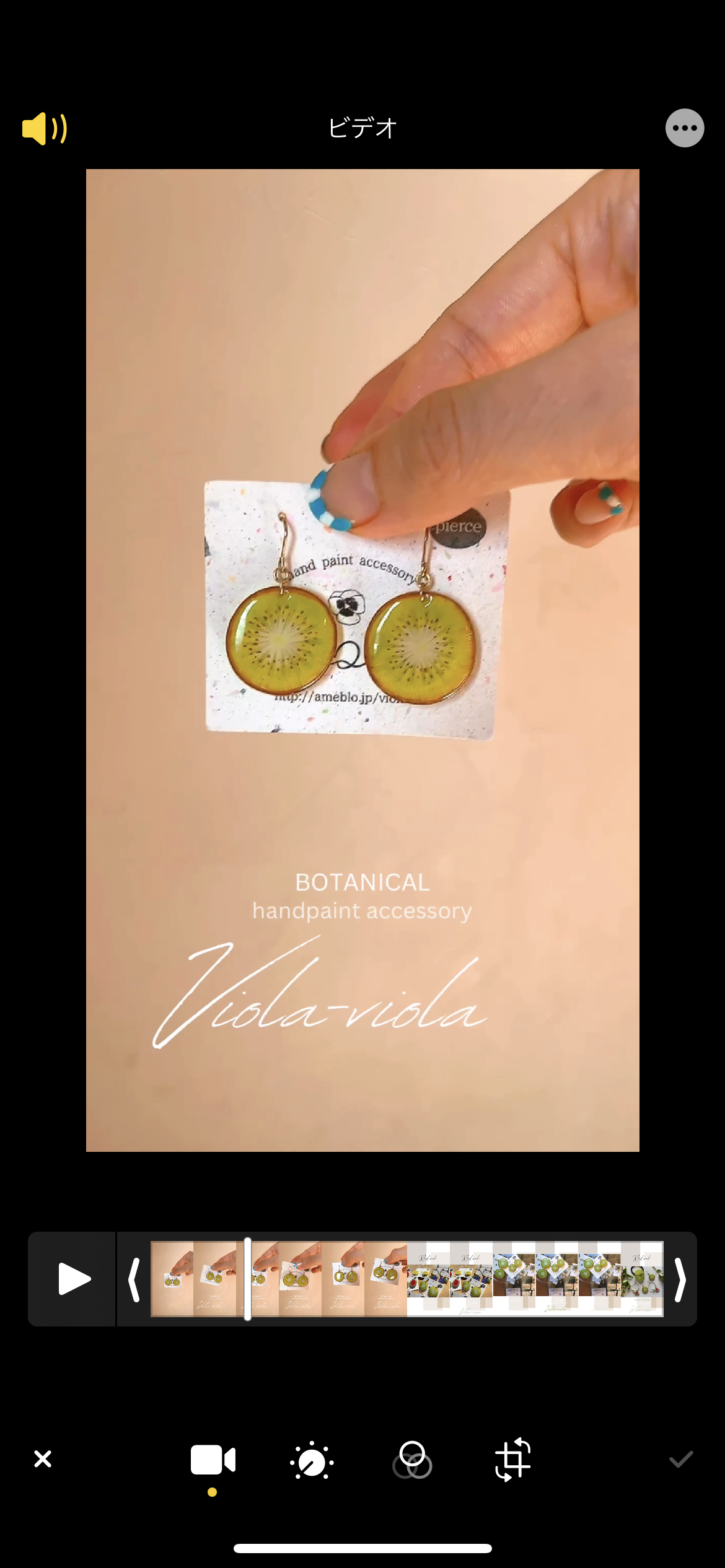 ジューシー☆プチキウイピアス・イヤリング | viola-viola