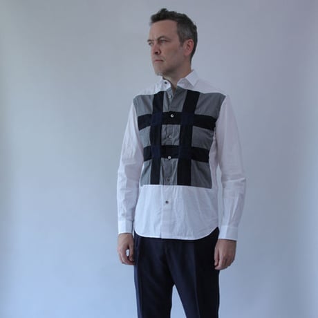 Tumbler Dries and Shrinks Patchwork Shirt. (Men's SIZE:4/SIZE:5)