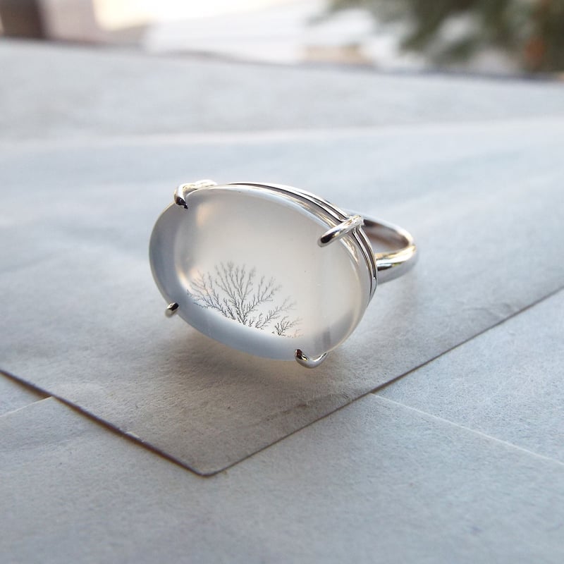 デンドリティックアゲートのリング | Namikata