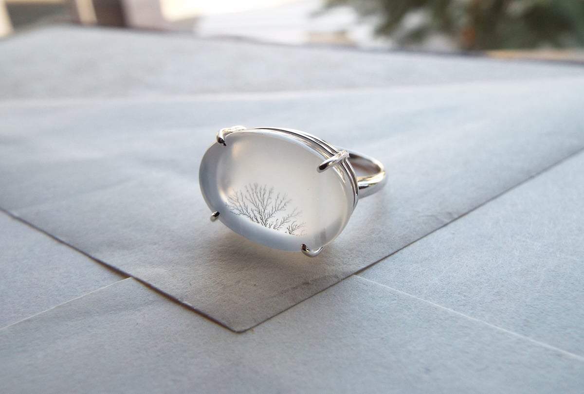 デンドリティックアゲートのリング | Namikata