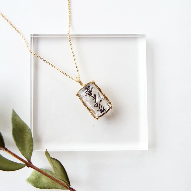 デンドリティッククォーツのネックレス（薄氷No.03） | Namikata