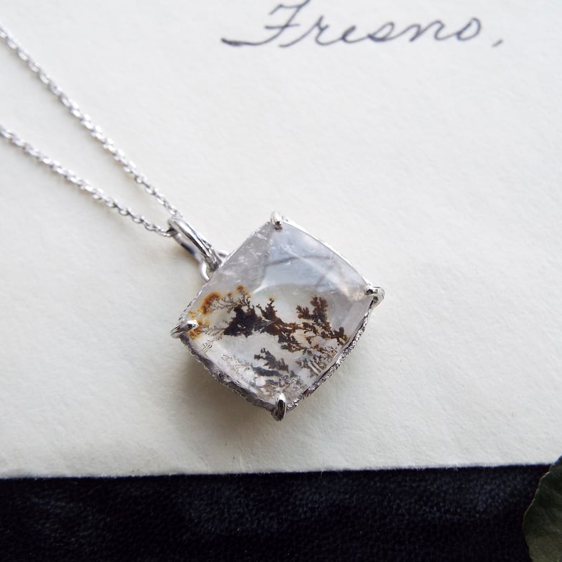 デンドリッククォーツ　G ペンダント terra&gaia】デンドリッククォーツ・ペンダント「豊穣」 TAG053