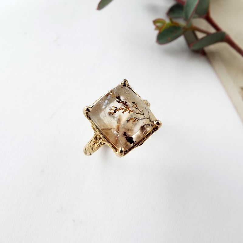 デンドリティッククォーツのリング（旅人） | Namikata
