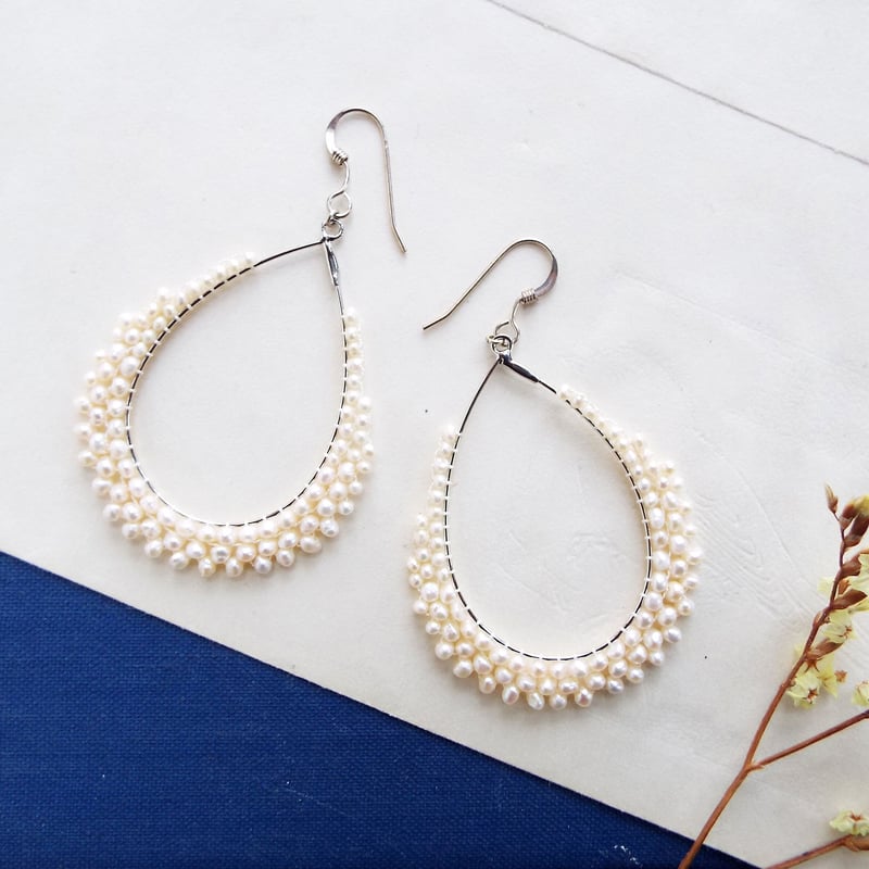 1522 魅力を引き出す✨ ポテト♡ 　淡水パールピアス イヤリングでも 6/20-6/27予約販売＞淡水パールピアス（8/上~8/中発送) | STYLE04