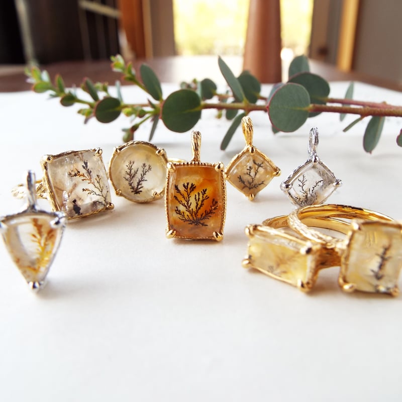 デンドリティッククォーツのリング（旅人） | Namikata