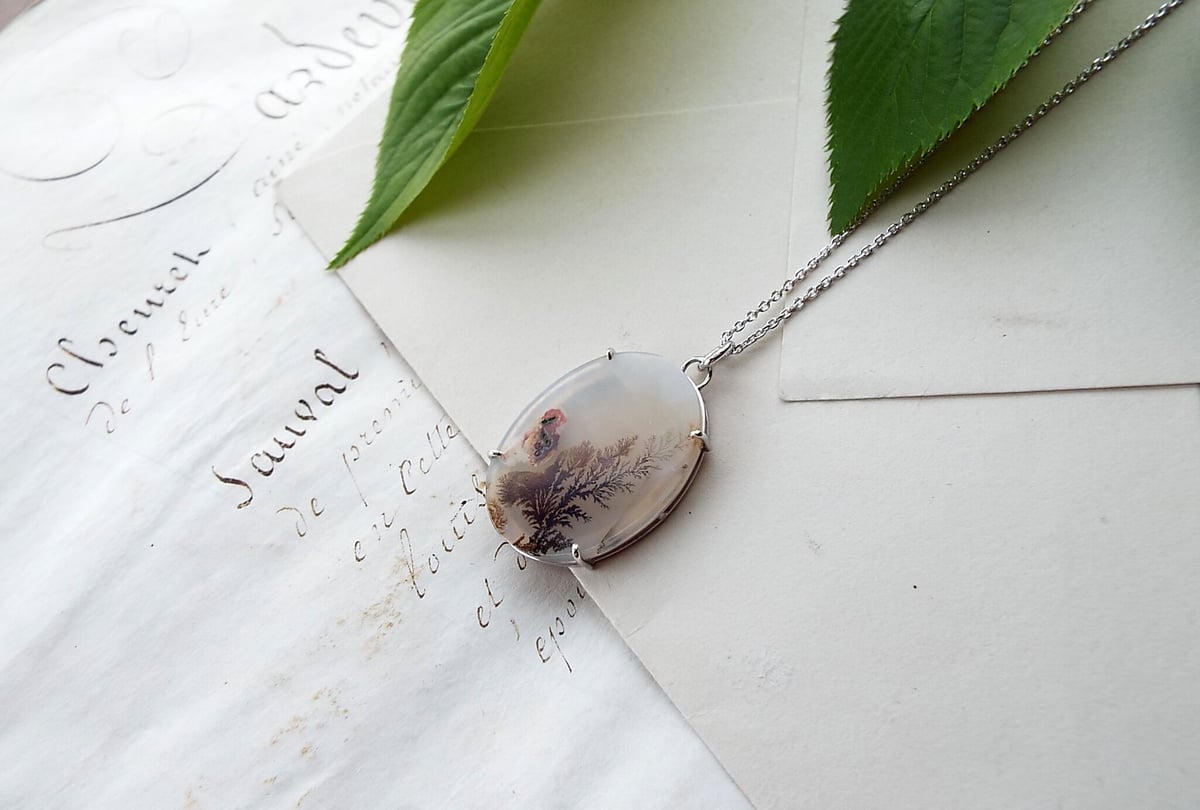 デンドリティックアゲートのネックレス | Namikata