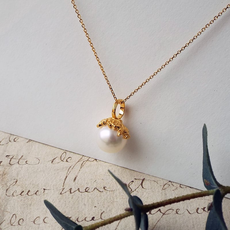 限界‼️ベトナムのパールのペンダントトップ❣️❣️12mm玉❗️14K