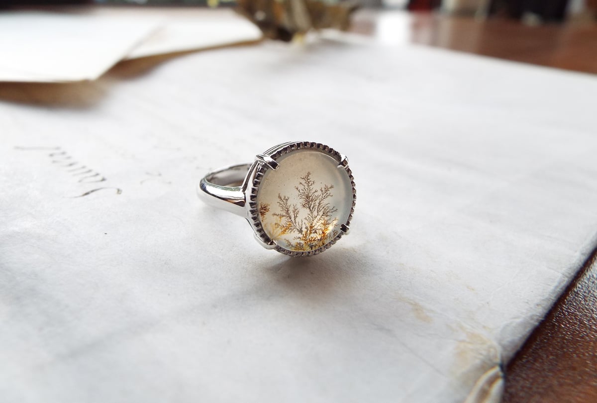 デンドリティックアゲートのリング（木立No.1） | Namikata