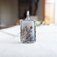 鳥とアゲートのネックレス No.08　鳥の巣