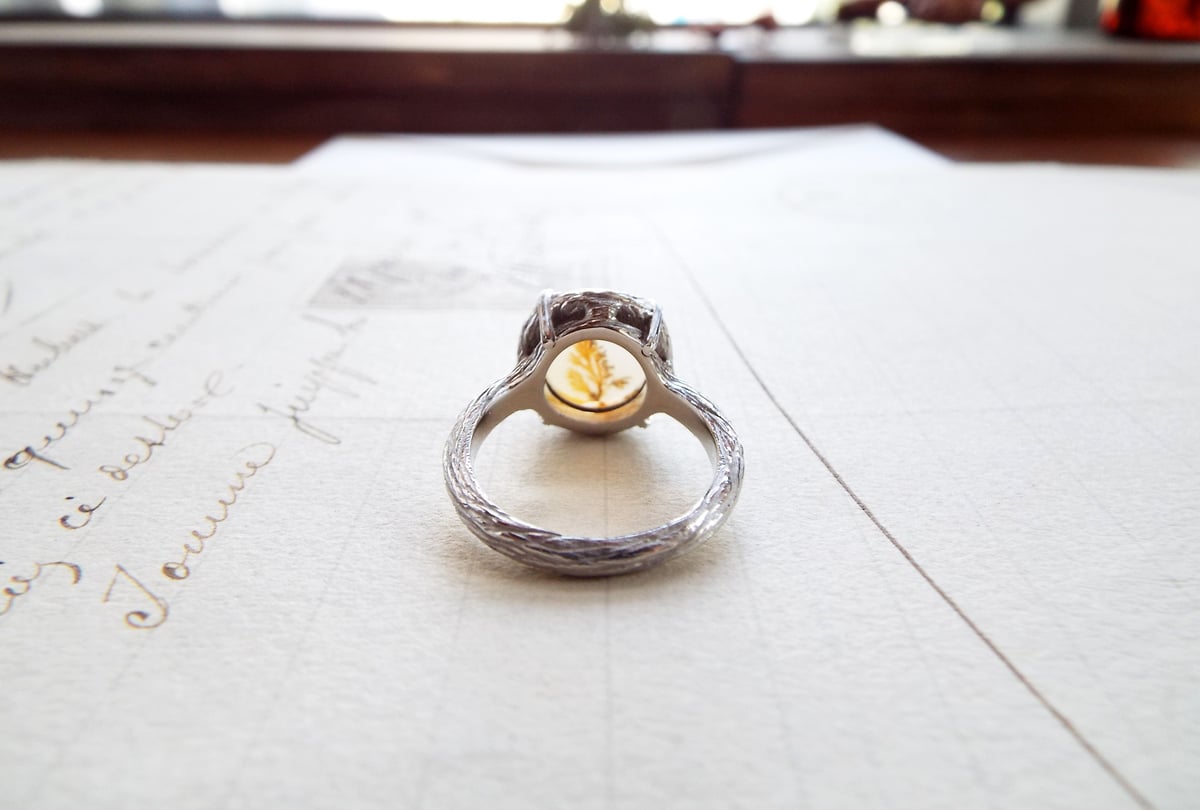 デンドリティックアゲート（磯花）のリング | Namikata