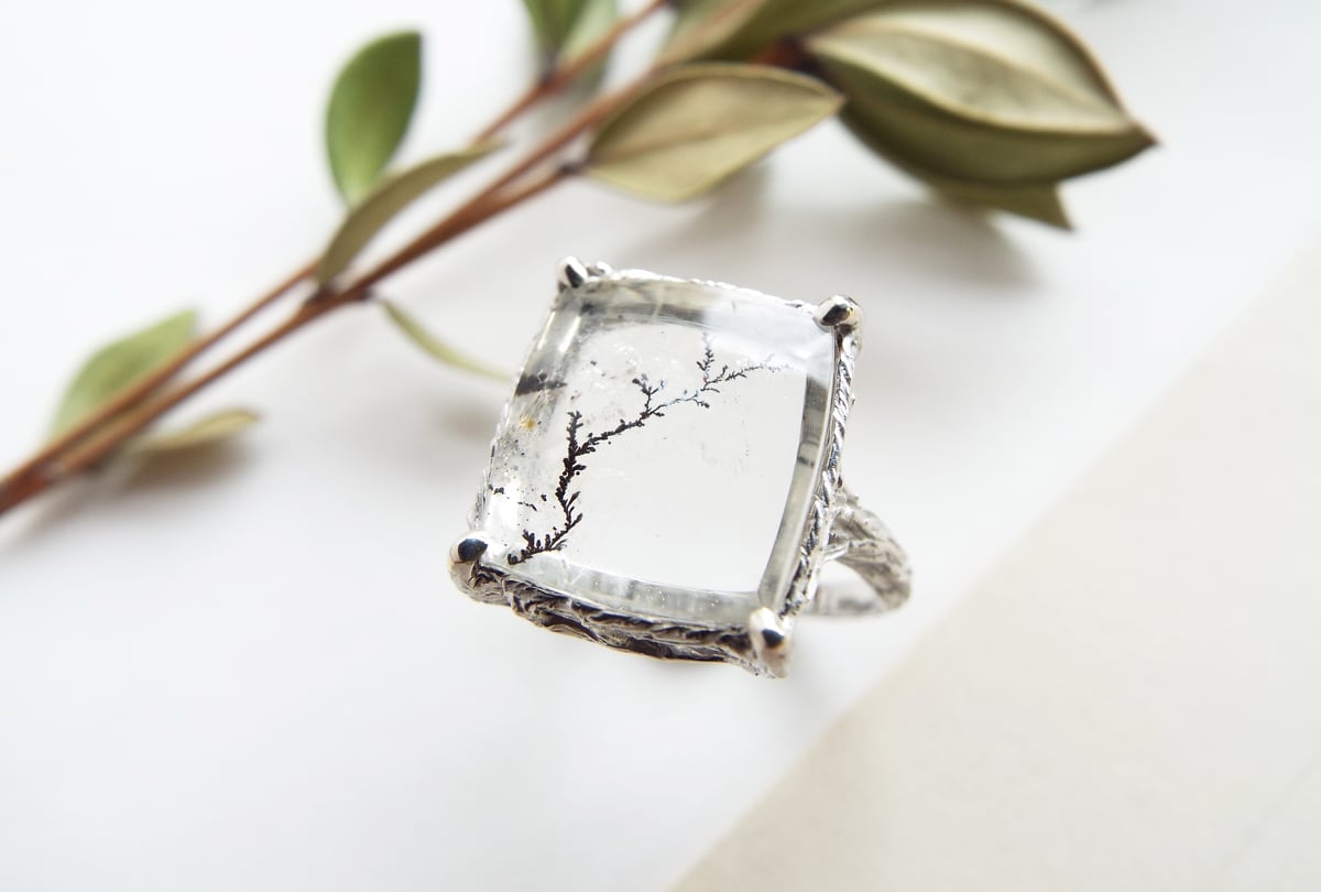 デンドリティッククォーツ 2 デンドリティッククォーツリング– Ryui