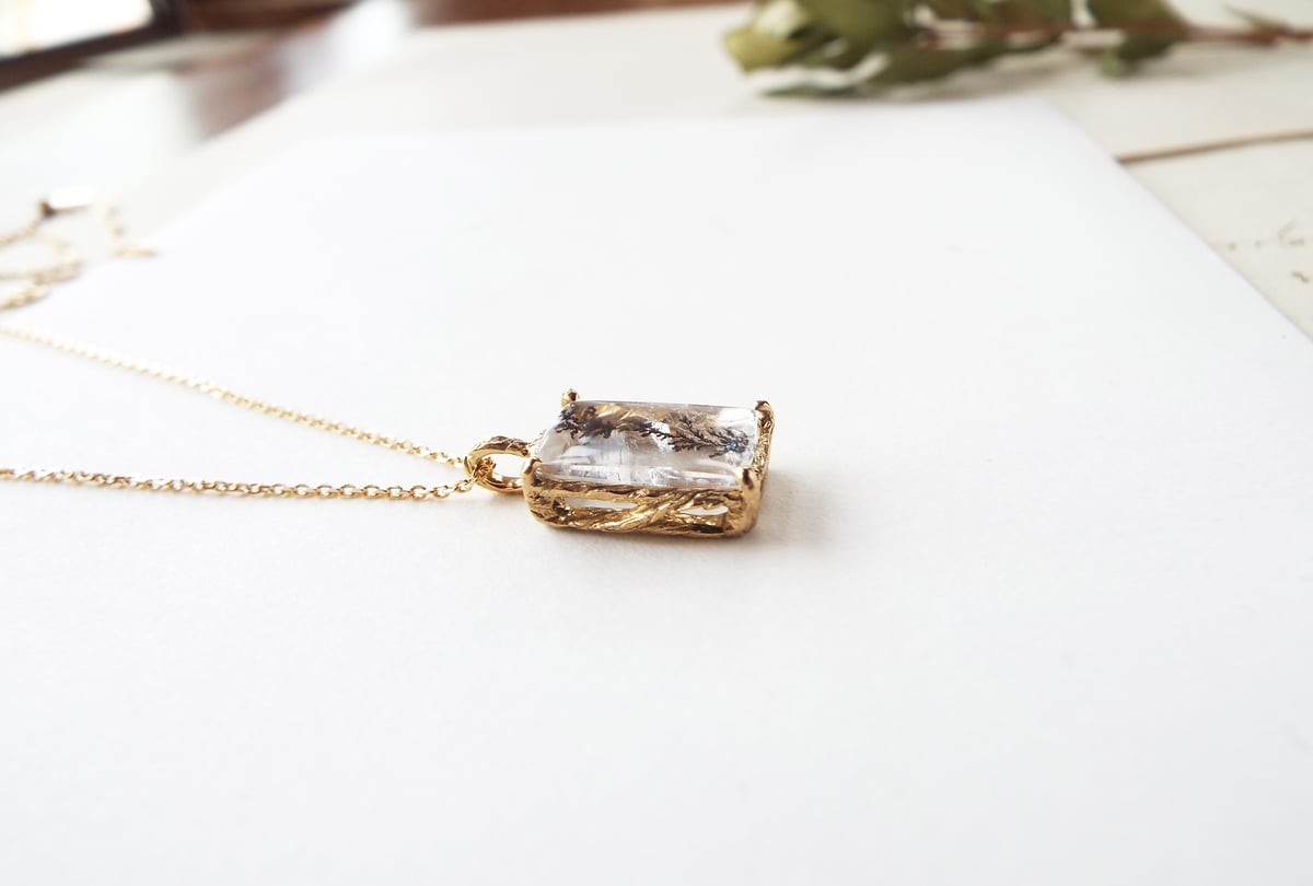 デンドリティッククォーツのネックレス（薄氷No.03） | Namikata