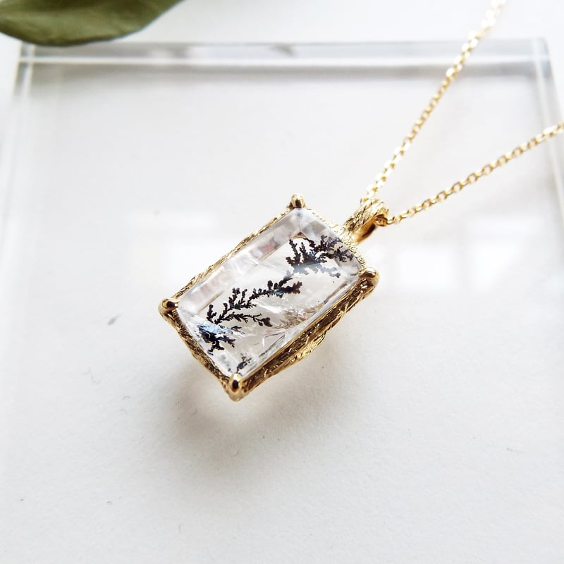 デンドリティッククォーツのネックレス（薄氷No.03） | Namikata