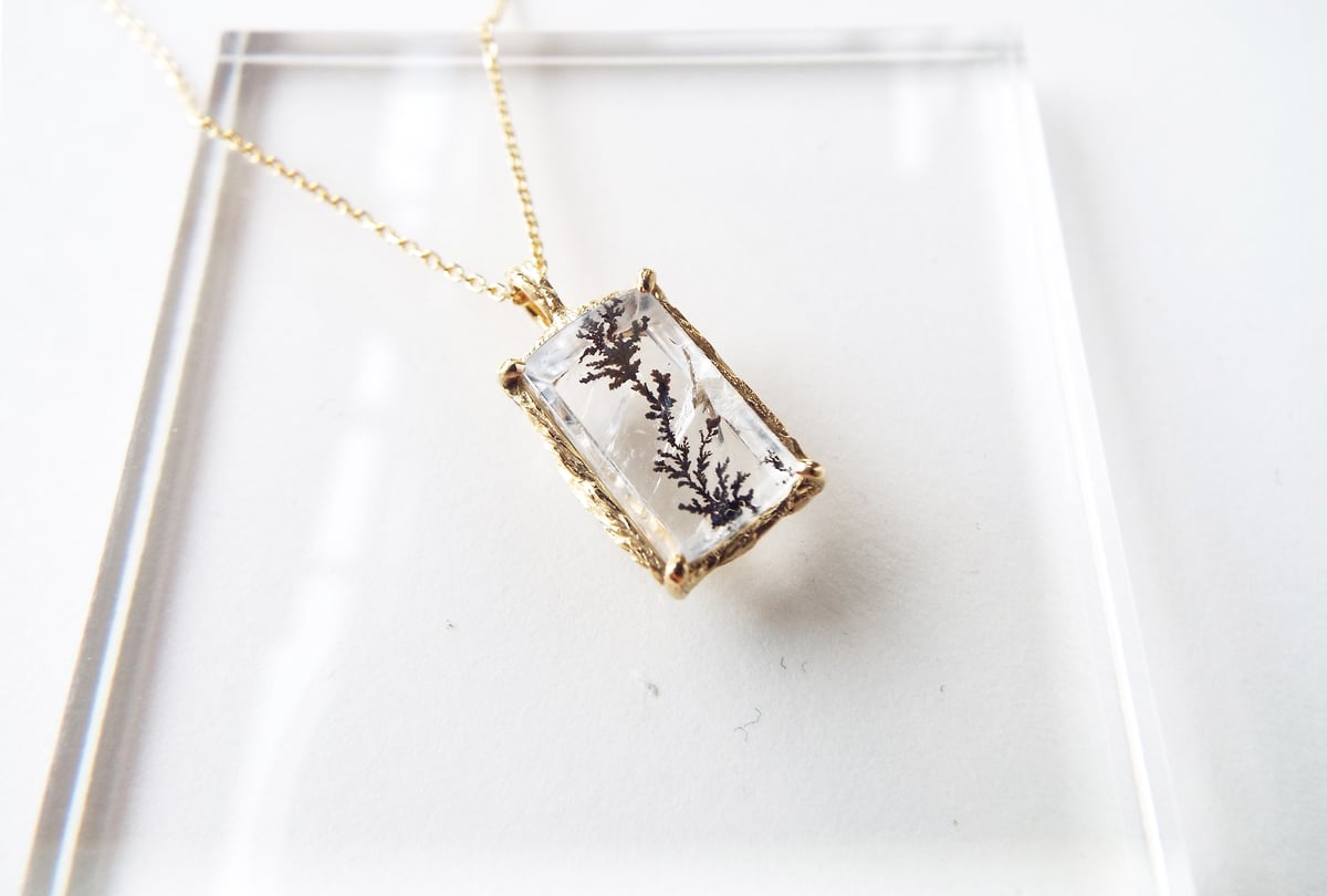 デンドリティッククォーツのネックレス（薄氷No.03） | Namikata