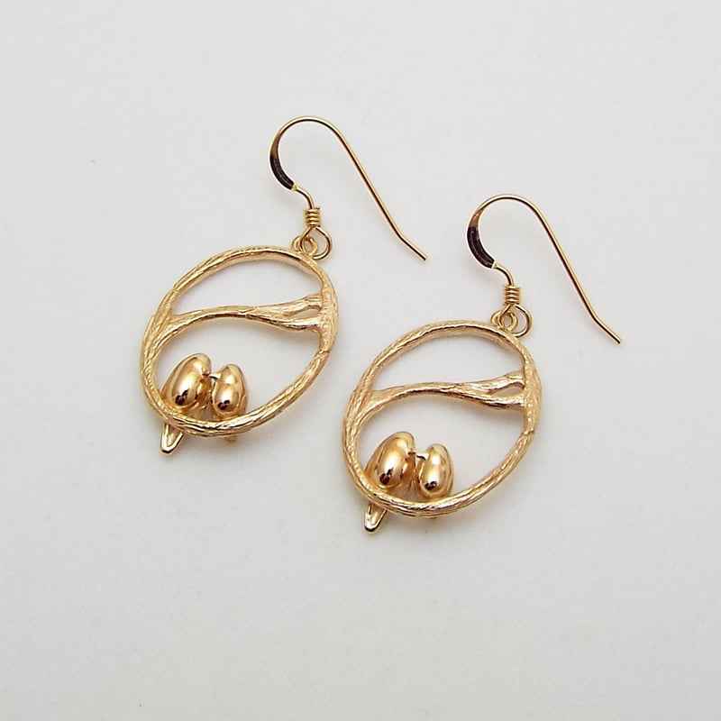 枝と鳥のピアス | Namikata