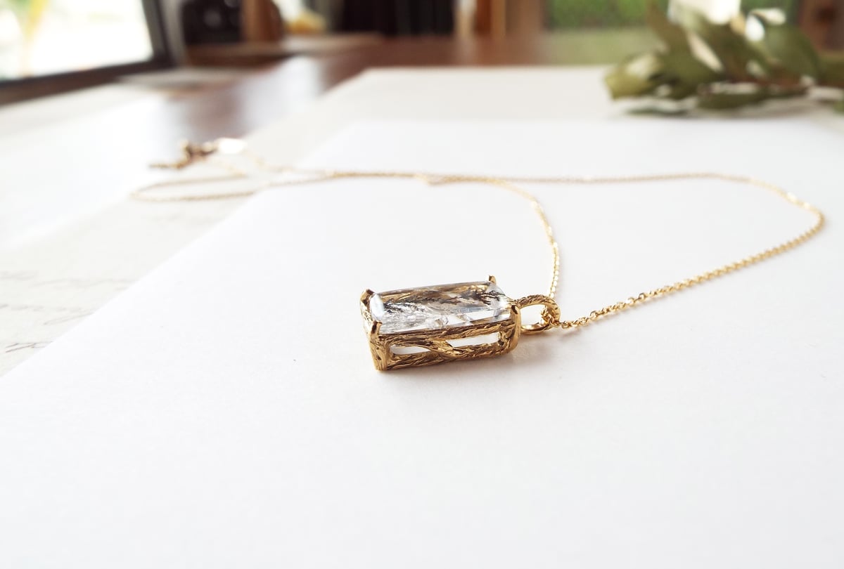 デンドリティッククォーツのネックレス（薄氷No.03） | Namikata