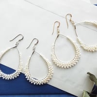 淡水パールピアス・イヤリング　しずく（NEW）