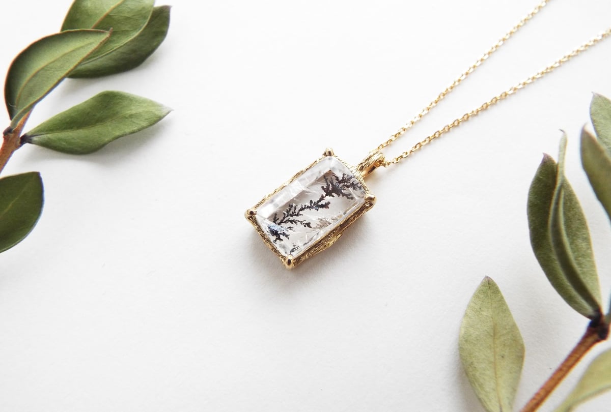 デンドリティッククォーツのネックレス（薄氷No.03） | Namikata