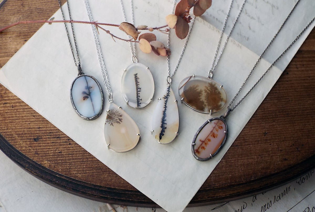 デンドリティックアゲートのネックレス | Namikata