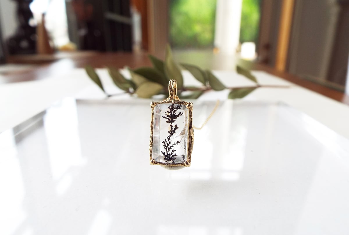 デンドリティッククォーツのネックレス（薄氷No.03） | Namikata