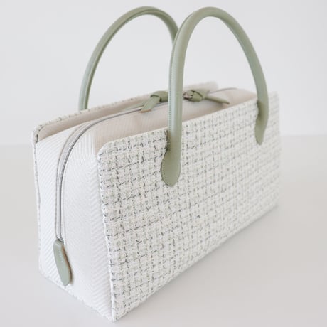 利休バッグ / Matcha × White/ R_1040