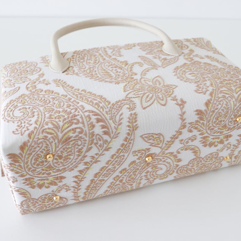 利休バッグ / Beige Paisley / R_1134 | Day After Day