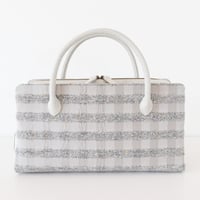 利休バッグ /Silver Plaid / R_1090