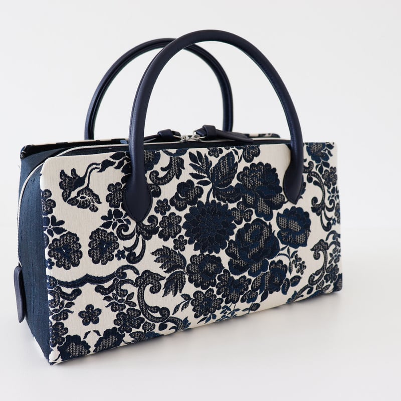 利休バッグ / Navy Floral / R_1132 | Day After Day