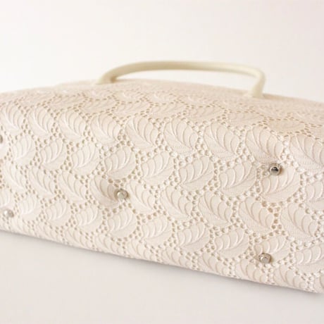 利休バッグ R_1036 /  beige lace