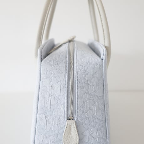 利休バッグ /light blue matelasse/ R_1177