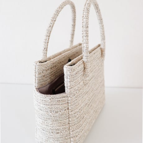 和装トート /Beige tweed / R_1101