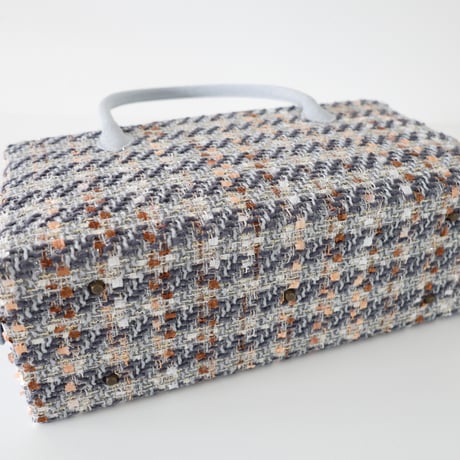 利休バッグ/ multi tweed/ R_1169