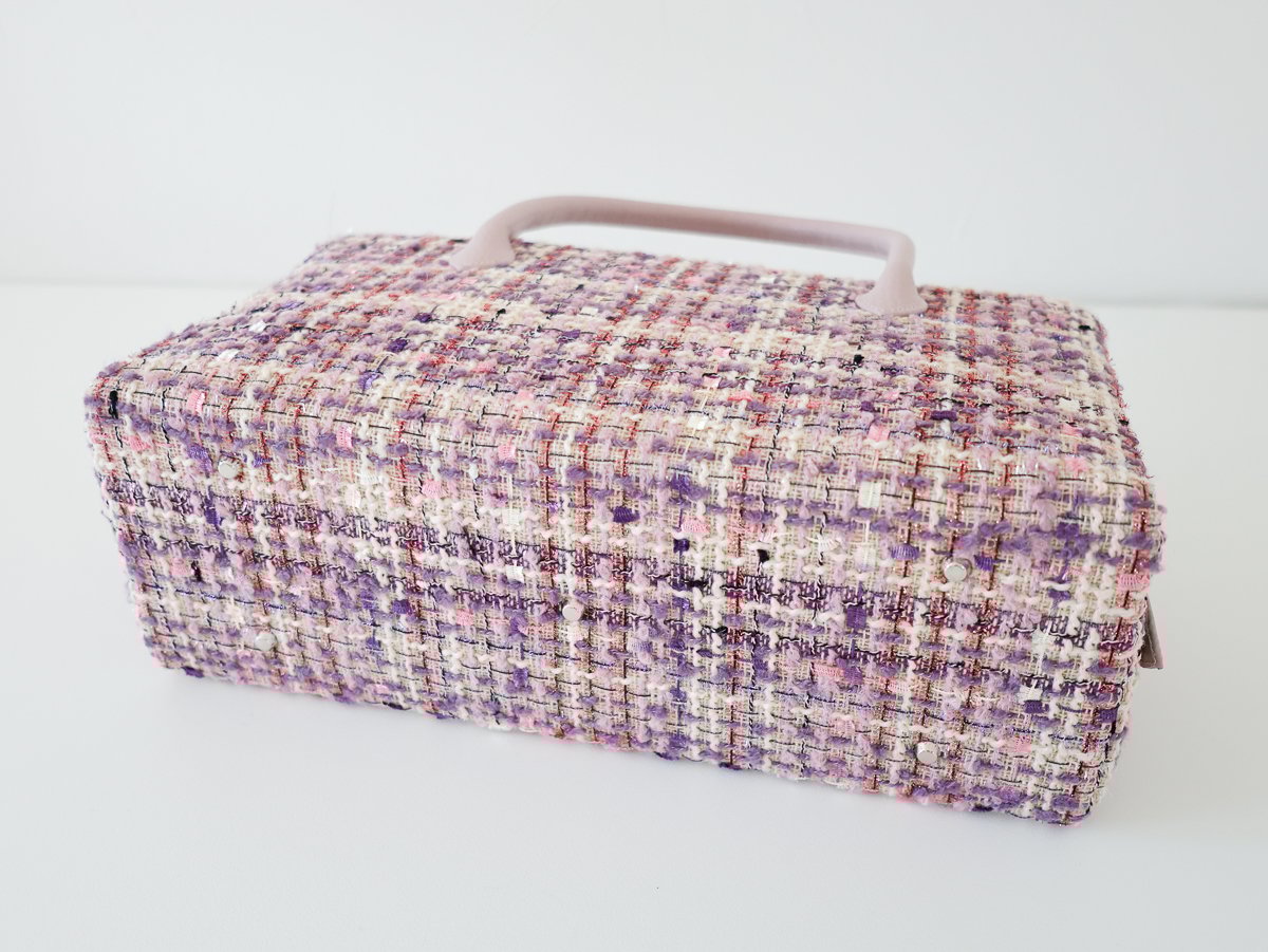 未使用　利休バッグ　ピンク系 利休バッグ /pink & blue fancy tweed/ R_1092 | Day Af