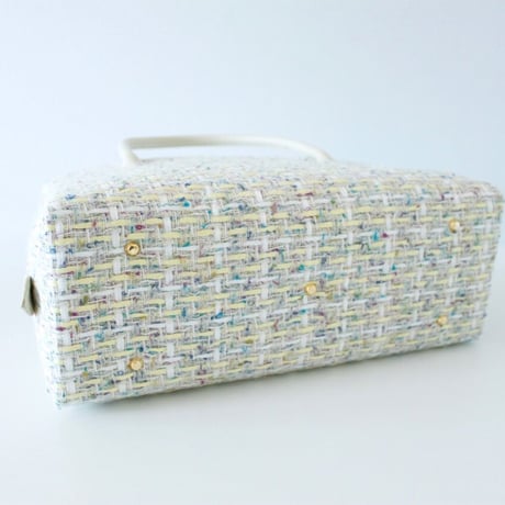 利休バッグ R_1024 / Yellow fancy tweed