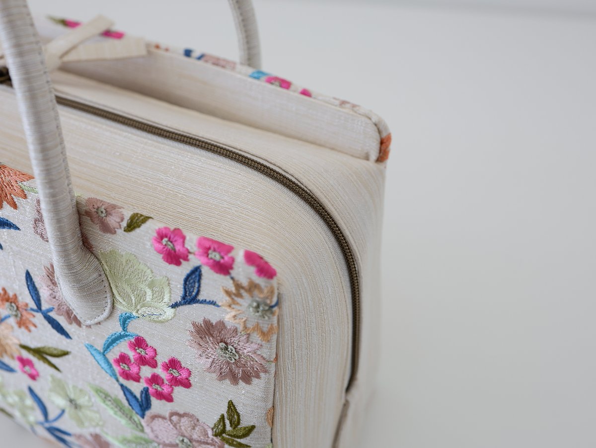 利休バッグ /floral embroidery/ R_1152 | Day After Day
