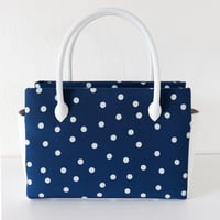 和装トート / Navy Dots/ R_1079