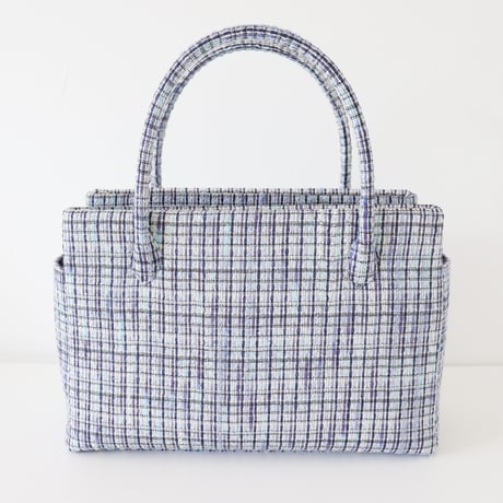 和装トート /Blue fancy tweed/ W_1123