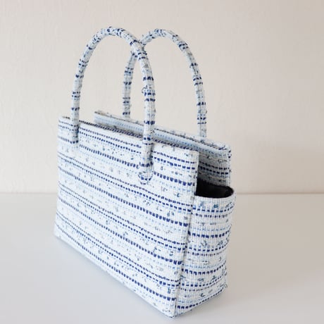 和装トート /Blue Fancy Tweed/ R_1105