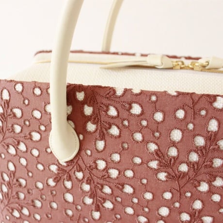 利休バッグ R_1035 /  brown lace