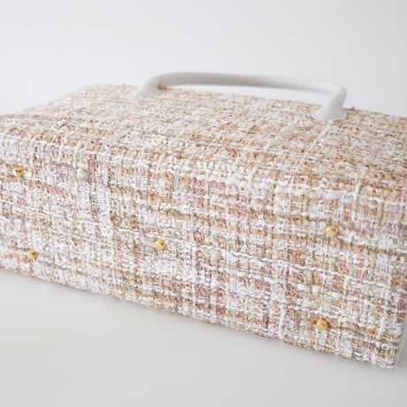 利休バッグ /Beige tweed/ R_1171
