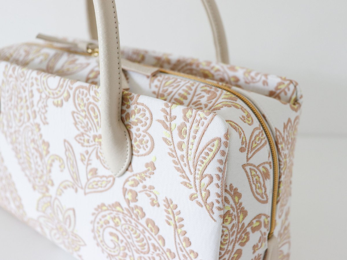 利休バッグ / Beige Paisley / R_1134 | Day After Day