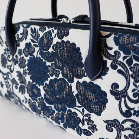 利休バッグ  / Navy Floral / R_1132