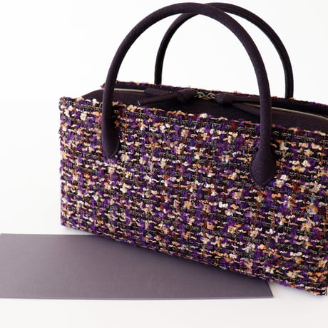 利休バッグ / Violet Tweed / R_1117