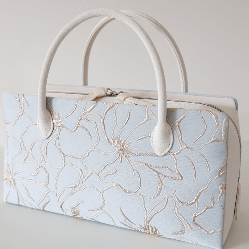 利休バッグ /pale blue jq/ R_1172 | Day After Day