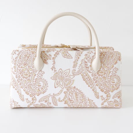 利休バッグ  / Beige Paisley / R_1134