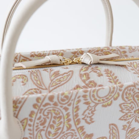 利休バッグ  / Beige Paisley / R_1134